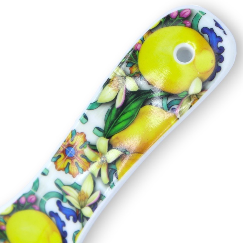 Lepelsteun van keramiek, L ca. 23 cm. (1 st) citroendecoratie - 