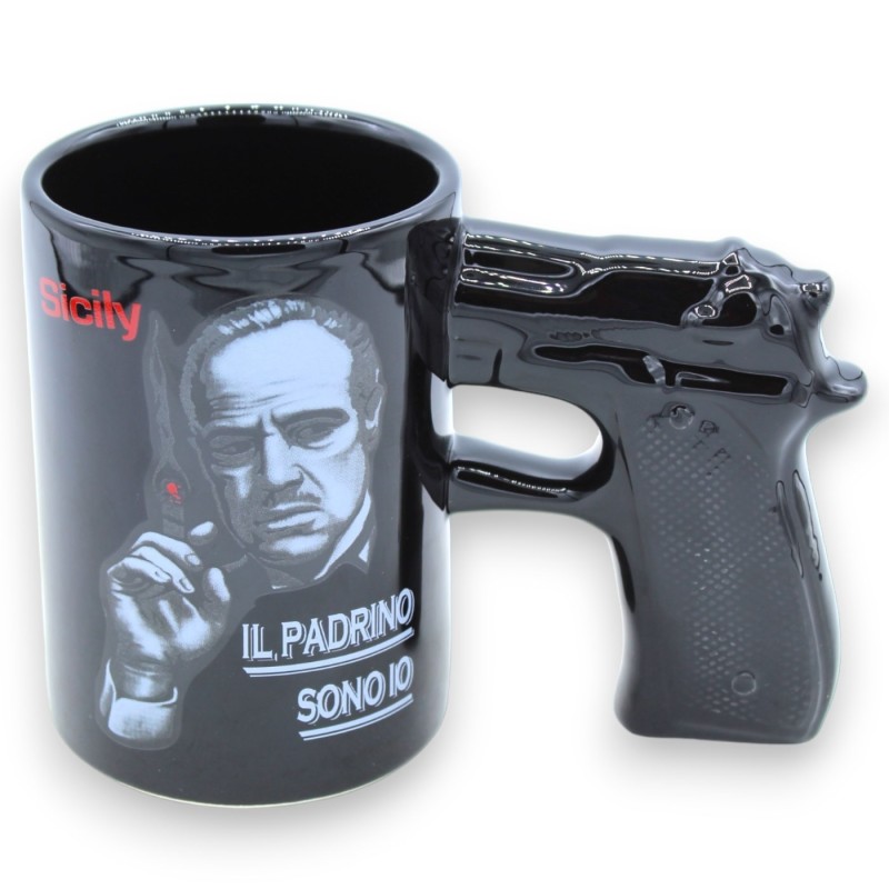 "The Godfather" 3D keramische mok met pistoolvormig handvat, 3 maten verkrijgbaar - 