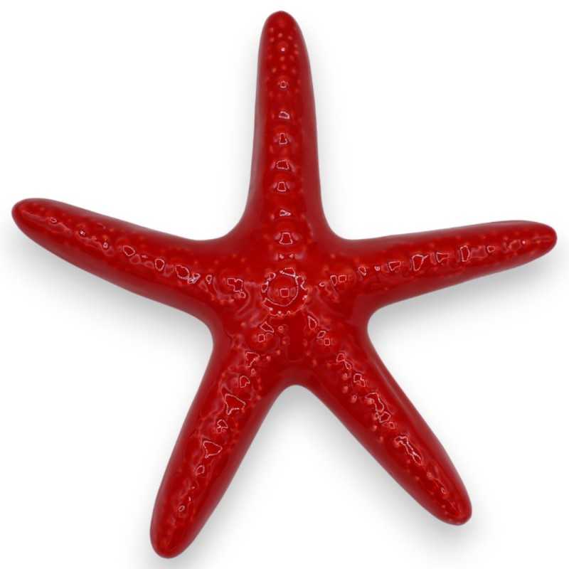 Estrela do mar monocromática em fina cerâmica siciliana (1 peça) com diversas opções de cores e tamanhos - 