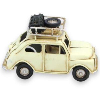 Cinquecento handgeschilderd metalen voertuig - L 10 en h 6 (1st) diverse kleuren - 