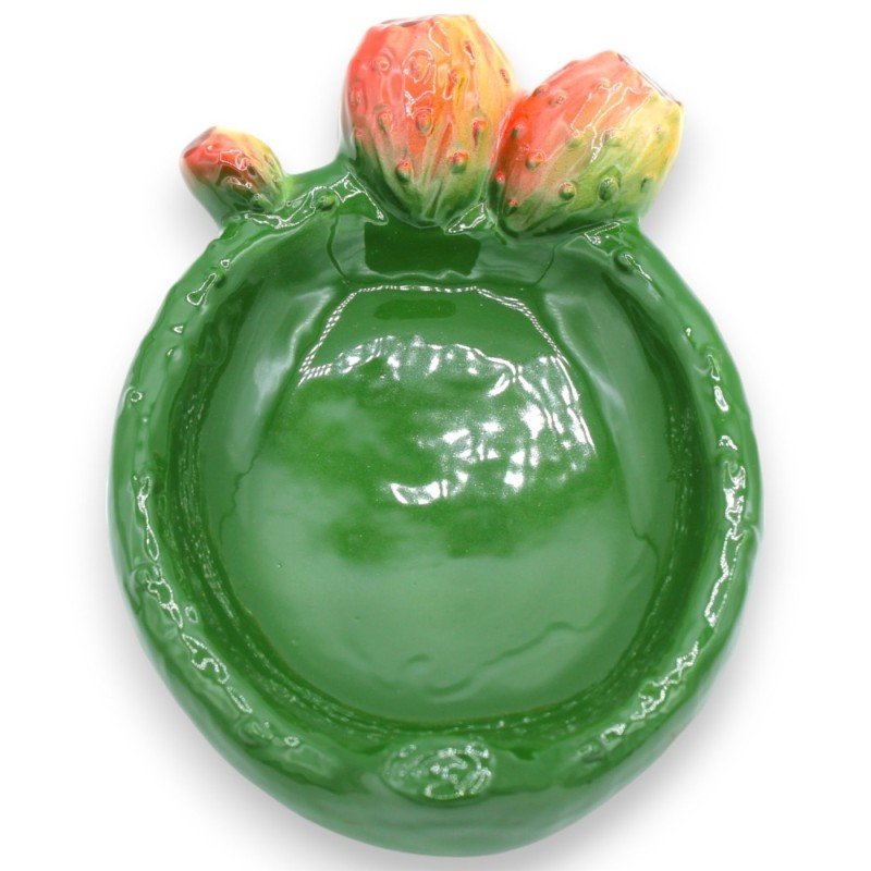 Zakleger - Siciliaanse keramische cactusvijgschepkom, ongeveer L 25 cm x 16 cm. - 