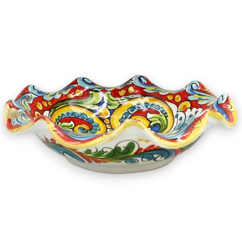 Ozdoba ceramiczna Caltagirone z dwiema opcjami rozmiaru (1 szt.) wielobarwna dekoracja barokowa MD2 - 