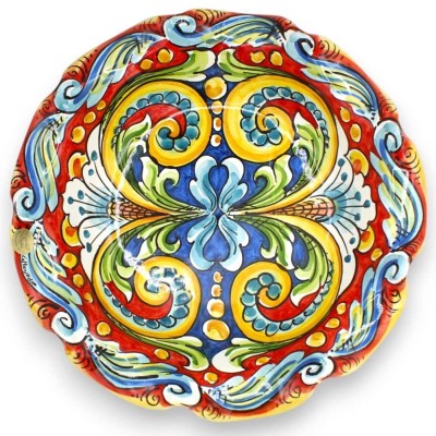 Ozdoba ceramiczna Caltagirone z dwiema opcjami rozmiaru (1 szt.) wielobarwna dekoracja barokowa MD2 - 