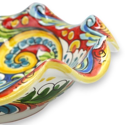 Ozdoba ceramiczna Caltagirone z dwiema opcjami rozmiaru (1 szt.) wielobarwna dekoracja barokowa MD2 - 