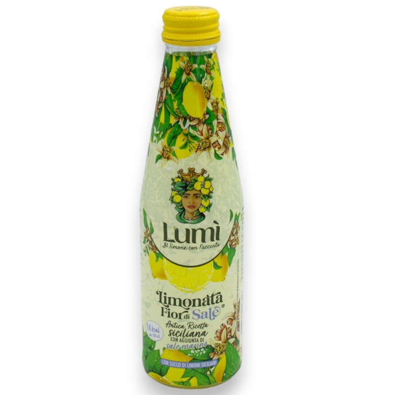 Limonata Fior di Sale, antica ricetta Siciliana con aggiunta di Sale Marino - 250 ml - 