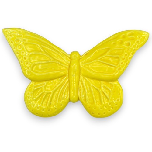 Farfalla Linea Moderna in pregiata ceramica Siciliana, L 20 x h 13 cm ca. (1pz) -  2