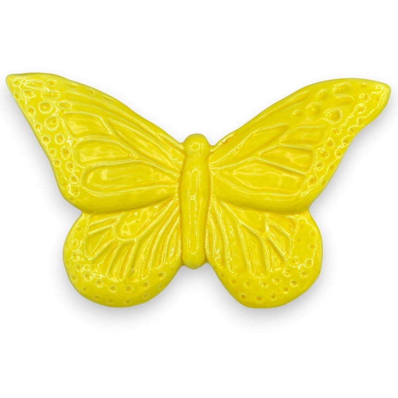 Farfalla Linea Moderna in pregiata ceramica Siciliana, L 20 x h 13 cm ca. (1pz) - 