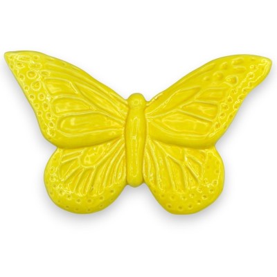 Farfalla Linea Moderna in pregiata ceramica Siciliana, L 20 x h 13 cm ca. (1pz) - 