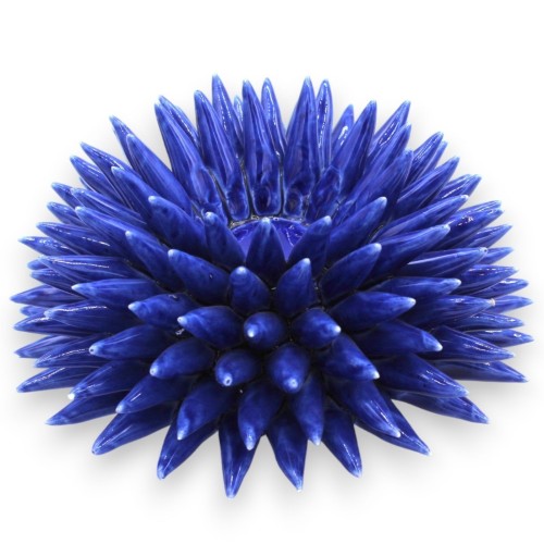 Bougeoir oursin en céramique fine, Ø 18 et h environ 10 cm. -  2