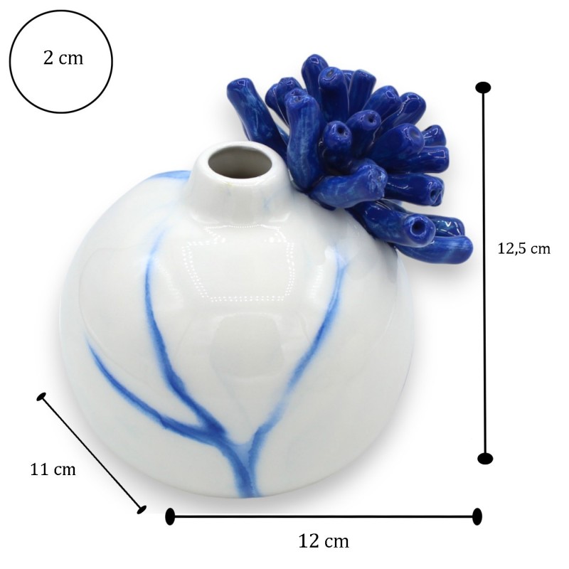 Portaesencias Difusor Perfumador de cerámica fina, h 12 x L 12 Decoraciones varias (1ud) - 