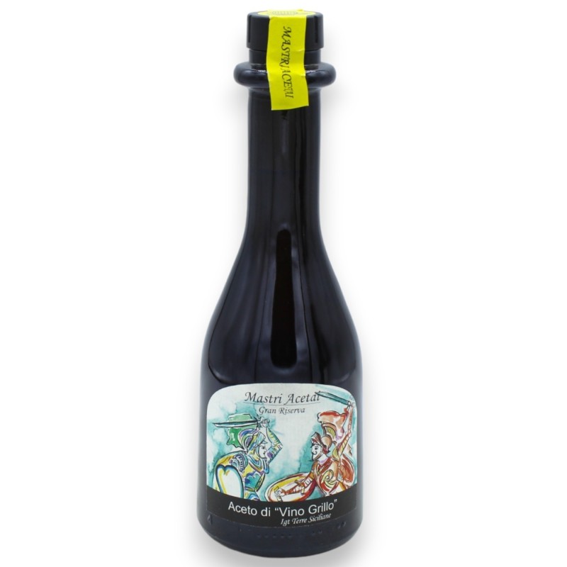 Aceto Siciliano Gran Riserva di Vino Grillo o di vino Nero d'Avola, (1Unità) 250ml - 
