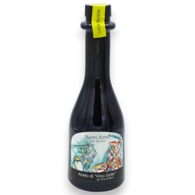 Aceto Siciliano Gran Riserva di Vino Grillo o di vino Nero d'Avola, (1Unità) 250ml - 