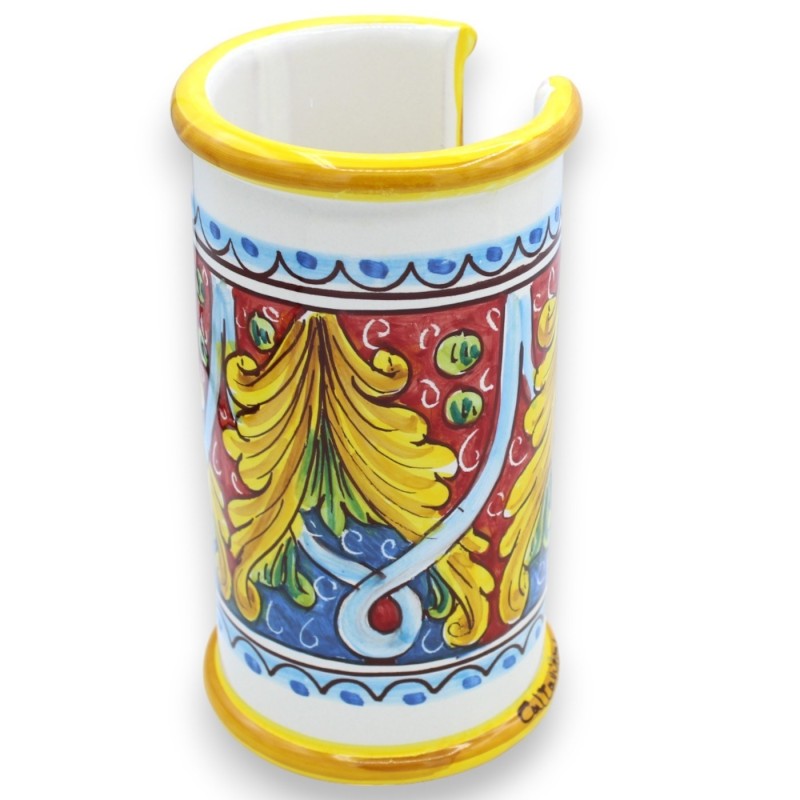 Portavasos para agua o café (1ud) Cerámica Caltagirone, 6 opciones de decoración y 2 opciones de tamaño Pt.1 - 