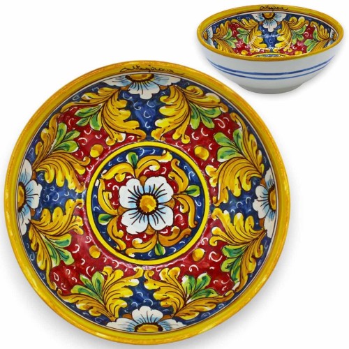 Ciotola Insalatiera in ceramica Caltagirone - Ø 30 cm ca. (1Unità) Con 8 opzioni decoro -  2