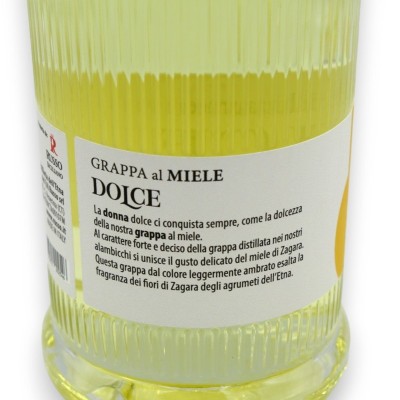 Grappa Siciliana al Miele - DOLCE, 500 ml  Vol.35% - 