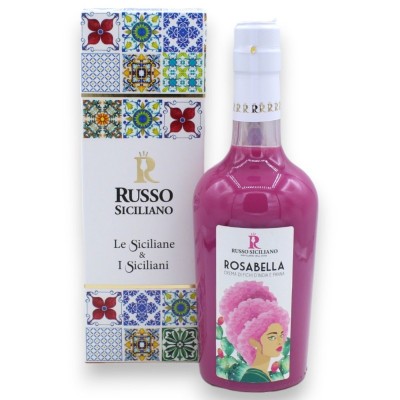 Rosabella, Sicilian Artisan Cream Liqueur with Prickly Pear and Cream, Vol. 17% - 500 ml - 