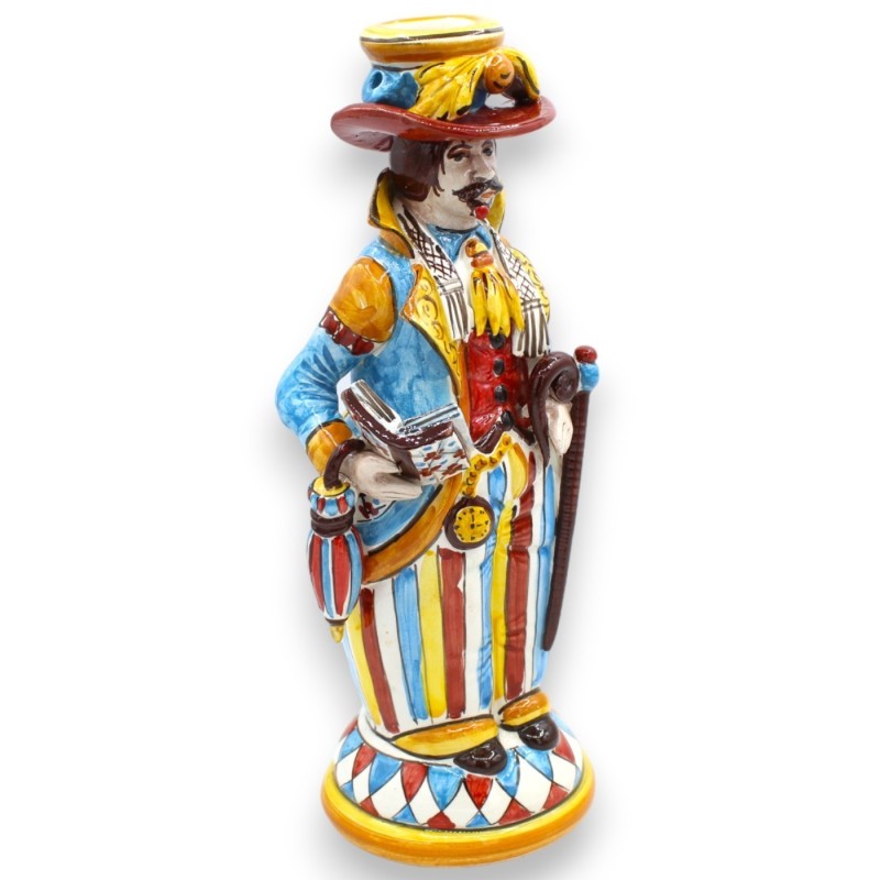 Par Lumiere, "Signorotti", i Caltagirone keramik, h ca 30 cm. MD2 siciliansk vagndekoration - 