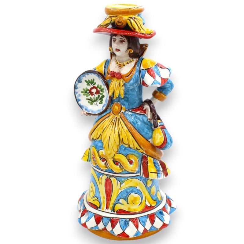 Par Lumiere, "Signorotti", i Caltagirone keramik, h ca 30 cm. MD2 siciliansk vagndekoration - 