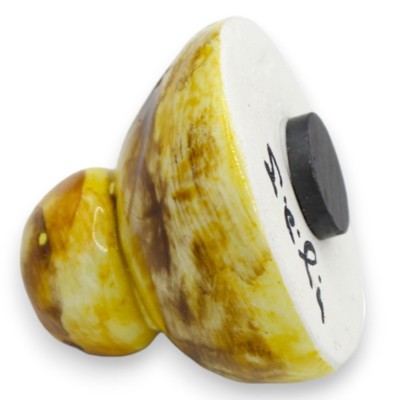 Caltagirone keramische magneet in de vorm van brioches of brood met panelle (1st) - 