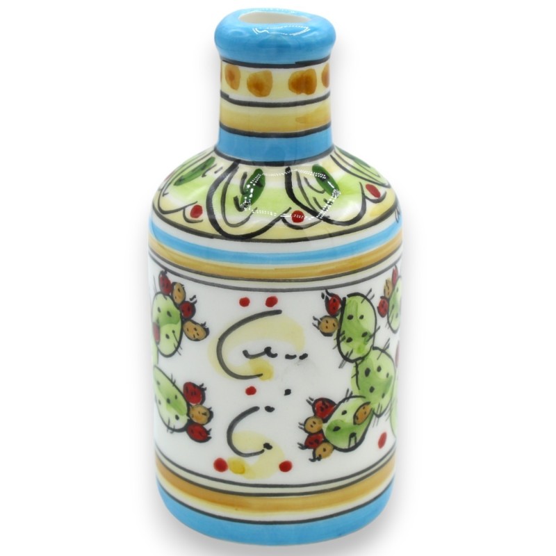 Mehrzweckflasche aus Caltagirone-Keramik, mit 2 Formoptionen (1 Stück), Dekoration und zufälliger Farbe - 