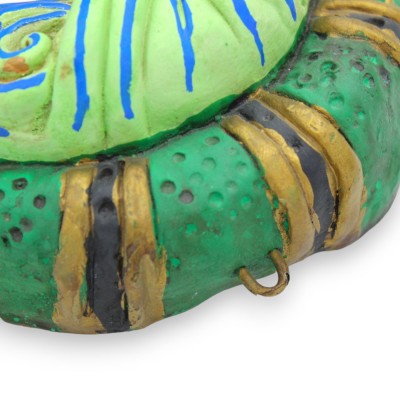 Volto di Saraceno da Appendere, in ceramica Siciliana, h 20 x 15 cm ca. - 