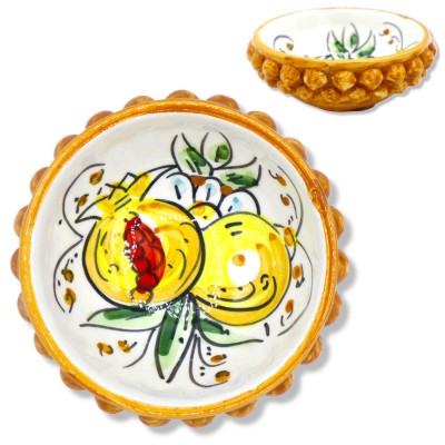 Bol Pigna en céramique Caltagirone, différentes couleurs et deux options de taille : Ø 13 ou 20 cm (1pc) - 