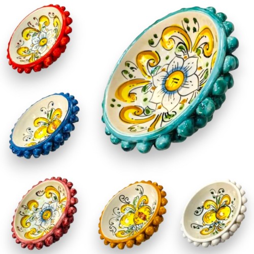 Ceramiczna miska Pigna Caltagirone, różne kolory i dwie opcje rozmiaru: Ø 13 lub 20 cm (1 szt.) - 