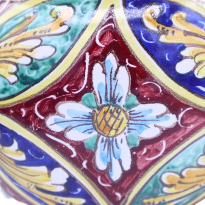 Cachepot, Vase for plants in fine ceramic, Baroque Palermo decoration, available in various sizes - Mod CH - 