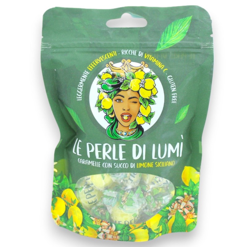 Dulces con Jugo de Limón Siciliano, ligeramente efervescentes, 100g SIN GLUTEN - 