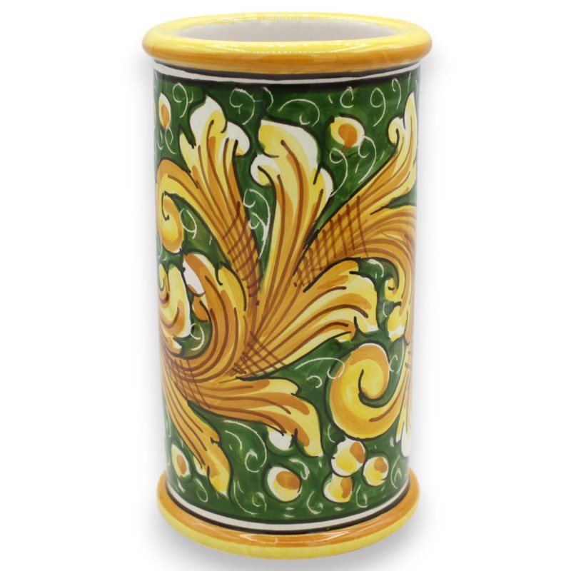 Caltagirone keramische pollepelhouder, h 20 x 10 cm ca. (1st) diverse decoratiemogelijkheden - 