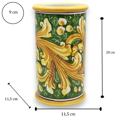 Caltagirone keramische pollepelhouder, h 20 x 10 cm ca. (1st) diverse decoratiemogelijkheden - 