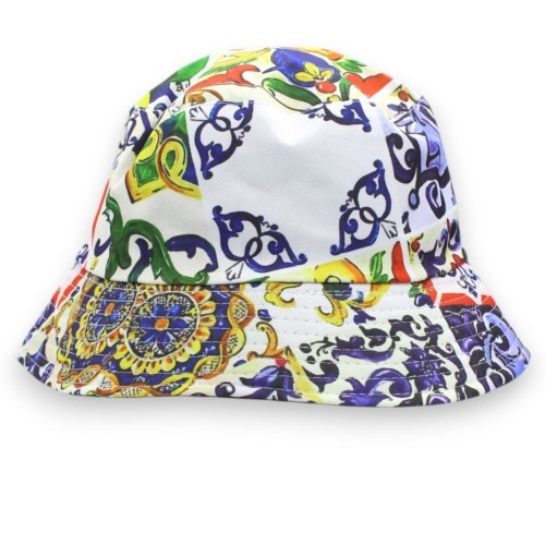 Sombrero de pescador con adornos temáticos de Sicilia - L 27 x 27 cm aprox. (1 pieza) Varias decoraciones -  2