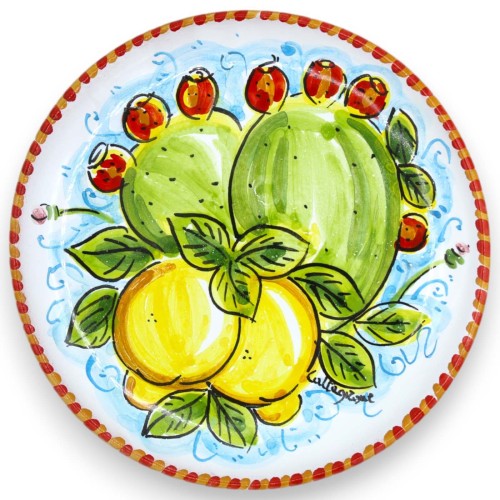 Assiette décorative en céramique de Caltagirone Ø 15 cm environ. (1pc) diverses décorations -  2