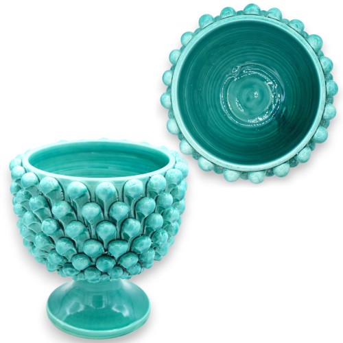 Mezza Pigna Vase aus Caltagirone-Keramik, mit 4 Größenoptionen und verschiedenen Farben (1 Stück) -  2