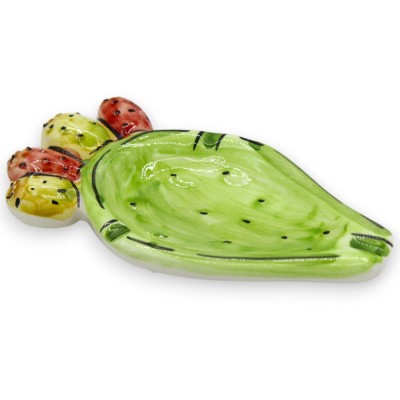Pala Ficodindia Ashtray in Caltagirone ceramic - L 15 x 8 cm approx. (1pc) - 