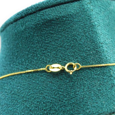 Collana in Argento 925, placcato Oro, h 46 + 2 cm ca. ciondolo SICILIA con sfere Corallo Torre del Greco - 