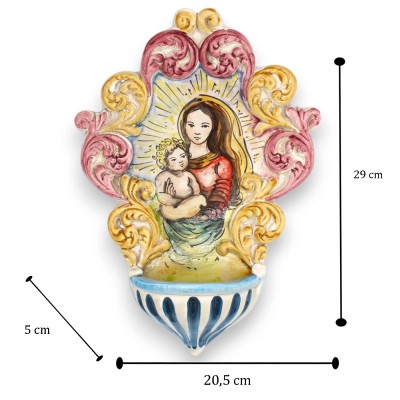 Kochtopf aus Caltagirone-Keramik – H ca. 30 x 20 cm. Mit MD4-Reliefdekor - 