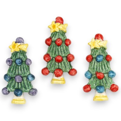 Weihnachtsmagnet, Caltagirone-Keramik, 2 Modelloptionen (1 Stück), zufällige Farbe - 