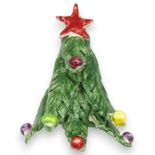Arbre de Noël aimant, céramique Caltagirone, environ h 10 cm. - 