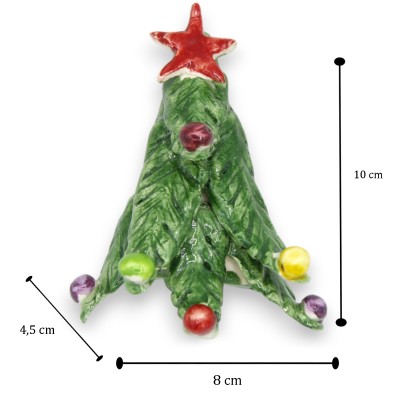 Árvore de Natal magnética, cerâmica Caltagirone, aprox. - 