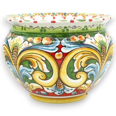 Cachepot Plantenpot, Caltagirone keramiek, 5 maatopties (1 st) MD3 - 