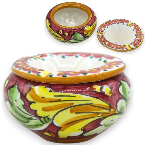 Caltagirone keramische anti-rook asbak - Twee maatopties en verschillende kleuren (1 stuk) willekeurige decoratie -  2