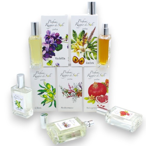Perfume "Raggio di Sole", en varias opciones de fragancia (1 unidad) Con dosificador en spray de 50 ml - 