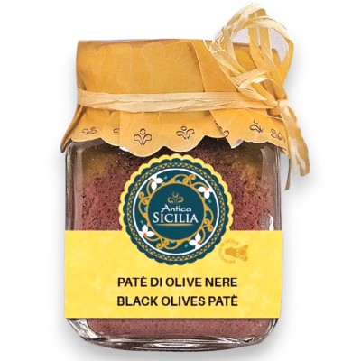 Pâté d'olives noires siciliennes, 100 g - 
