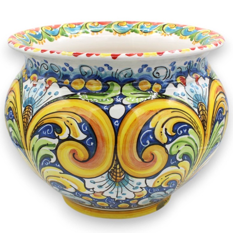 Cachepot Doniczka, ceramika Caltagirone, 5 opcji rozmiarów (1 szt.) MD4 - 