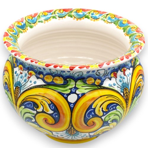 Cachepot Vaso, cerâmica Caltagirone, 5 opções de tamanho (1 unidade) MD4 -  2