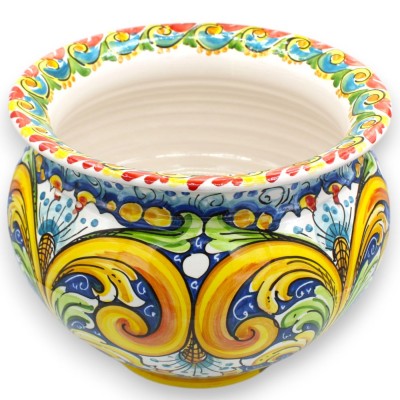 Cachepot Doniczka, ceramika Caltagirone, 5 opcji rozmiarów (1 szt.) MD4 - 