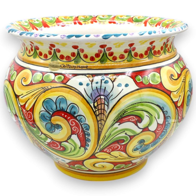 Vase à plantes Cachepot, céramique Caltagirone, 5 options de taille (1pc) MD5 - 