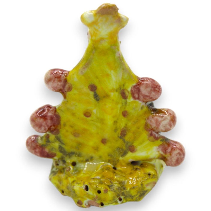 Kerststal met kerstboom, in fijn Siciliaans keramiek - ca. h 5 cm. (1 st) - 