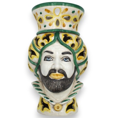Testa di Moro Murale (da Appendere) ceramica Caltagirone, Traforata, h 33 cm ca. (1Unità) MD2 - 